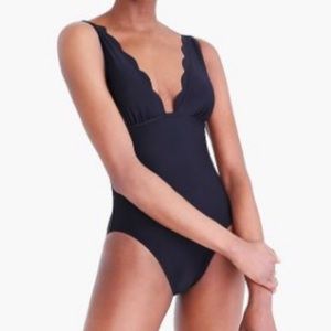 J.Crew scalloped one piece suit
